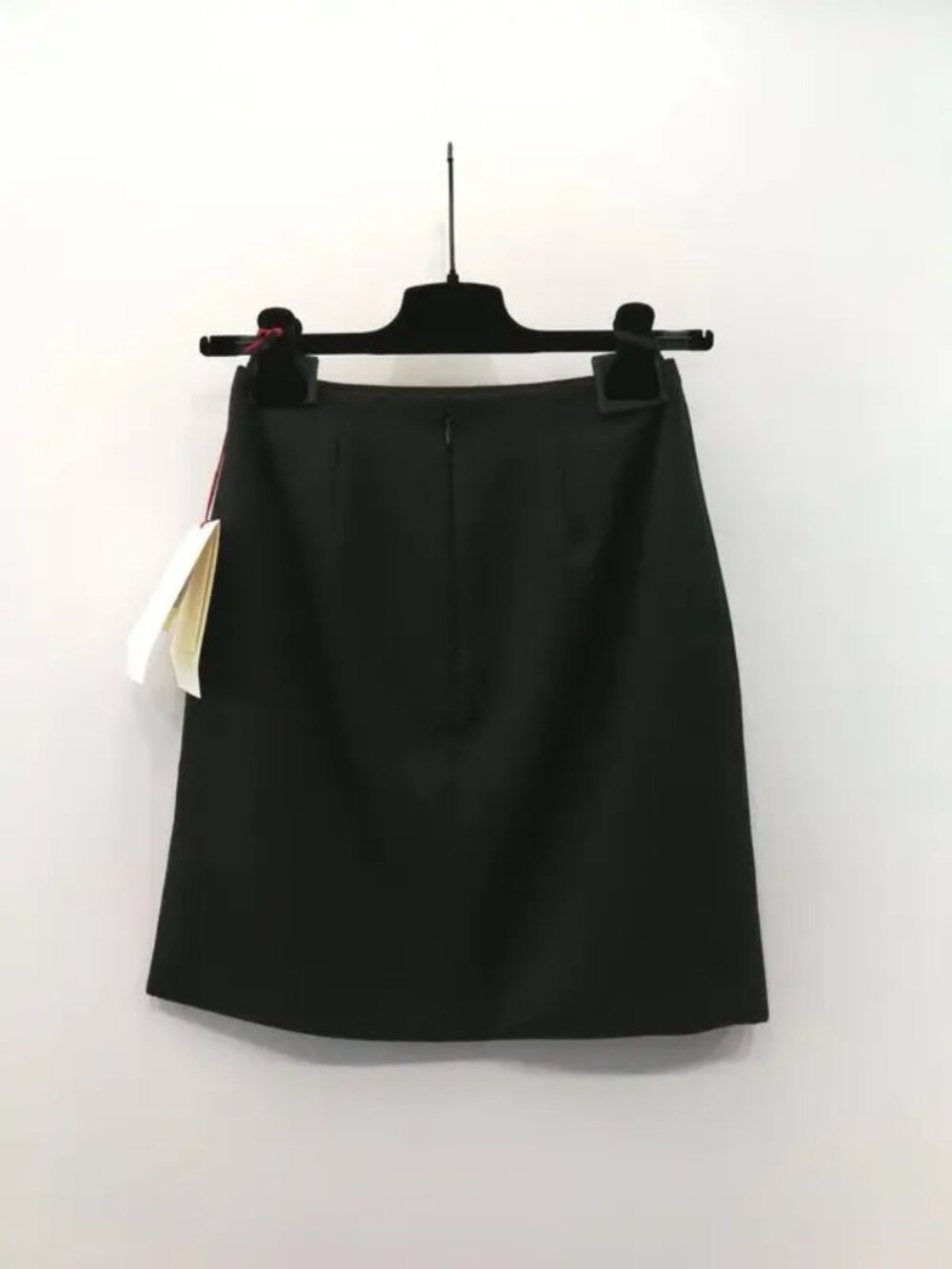 NWT ALEXANDER MCQUEEN Side Slit Mini Skirt In Black Size 42 IT, 6 US brand new - Picture 3 of 12